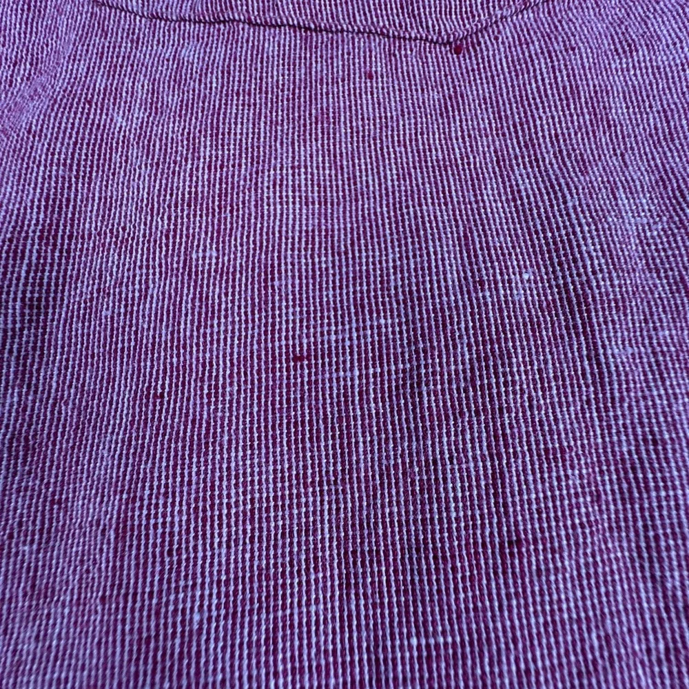 Banana Republic Mens XL Linen Slim Fit Button Down Shirt Red Long Sleeve